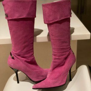 🎉HP 🎉 VTG Steve Madden Kelliee Pink Suede Stiletto Boots